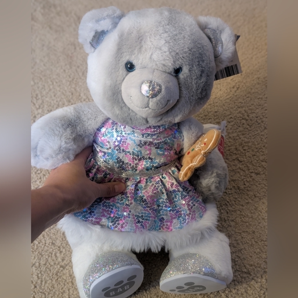 New With Tags Build A Bear 25th Anniversary Bear With Dress, Shoes And Accessory - Picture 1 of 6